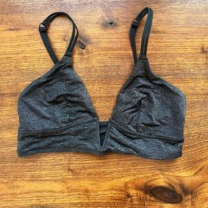 Black glitter bralette
